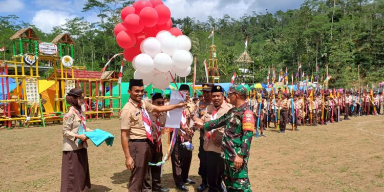 Ratusan Pramuka Penggalang ikuti Jambore Ranting Kwarran Pandanarum