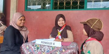 RATUSAN PRAMUKA GARUDA SIAGA KWARRAN PANDANARUM MENGIKUTI UJI KETELADANAN DAN PELANTIKAN