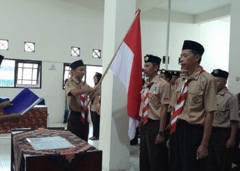 Pengurus Kwarran Pagedongan Resmi Dilantik, Siap Wujudkan Pramuka Lebih Maju