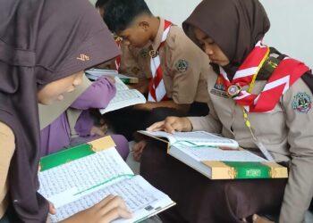 Pramuka Ambalan Bung-Tomo Sulistina Gelar Kegiatan Mengajar Ngaji di Empat Lokasi di Desa Kaliwinasuh