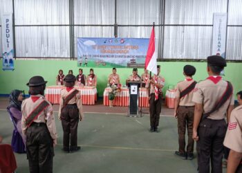 Pelantikan dan Pengukuhan Pramuka Garuda di kwarran Mandiraja.