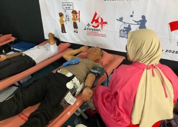 Bulan Bakti Hari Pramuka Ke-64, Kwartir Cabang Banjarnegara Gelar Donor Darah Bersama Politeknik dan PMI Banjarnegara