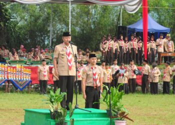 Peringatan Hari Pramuka Ke-64 di Wanayasa: Kolaborasi Seni dan Ketangkasan Pramuka Warnai Acara