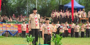 Peringatan Hari Pramuka Ke-64 di Wanayasa: Kolaborasi Seni dan Ketangkasan Pramuka Warnai Acara