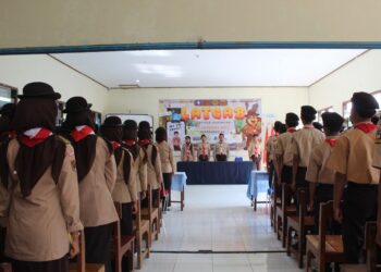 Pramuka Penegak se-Kwarran Kalibening Mantapkan Karakter lewat Latihan Gabungan