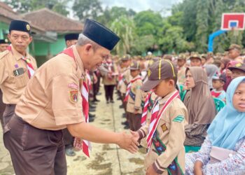 Pelantikan Pramuka Garuda Kwarran Pagedongan Diikuti 469 Peserta, Penuh Haru dan Hikmah