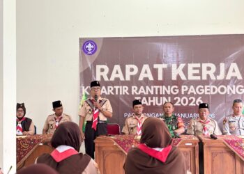48 Pangkalan Ikuti Rapat Kerja Kwartir Ranting Pagedongan 2026