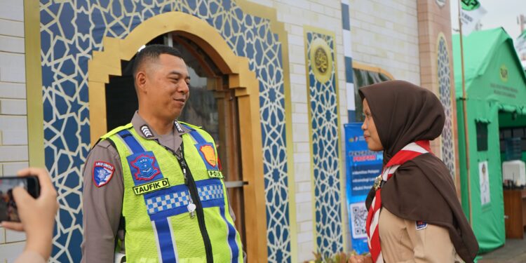 Polisi Banjarnegara Apresiasi Aksi Pramuka Peduli Banjarnegara di Karya Bakti Lebaran 2026