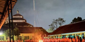 Ketika 250 Anak Menyalakan Api Pramuka di Banjarmangu.