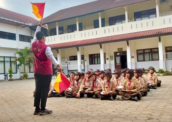 Dari Simpul Tali hingga Simpul Persaudaraan, LT 1 Menempa Jiwa Penggalang SMPN 1 Bawang.